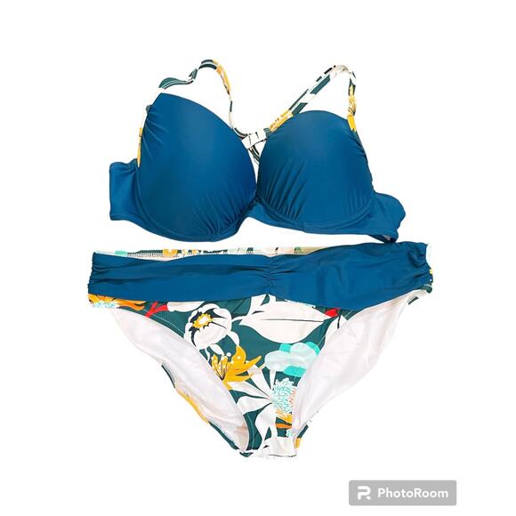 Bikini Set 2 PCs Dark Green Sexy Size XLarge - Picture 4 of 7